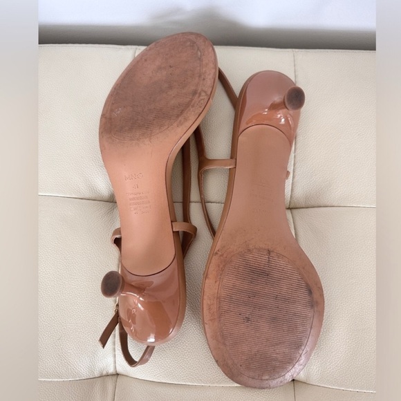 MNG Women's Brown Strappy Leather Kitten Heel
Sandals, Size 41 (US 10) - Picture 9 of 10
